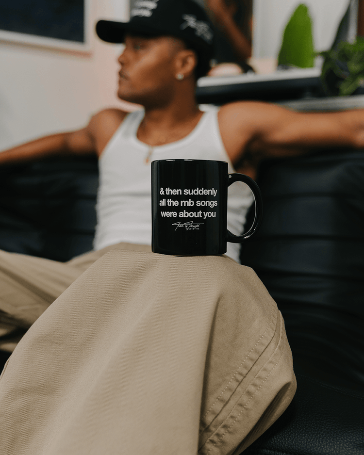 Rnb Songs Black Coffee Mug - trainofthoughtcollective