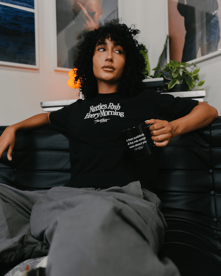 Rnb Songs Black Coffee Mug - trainofthoughtcollective