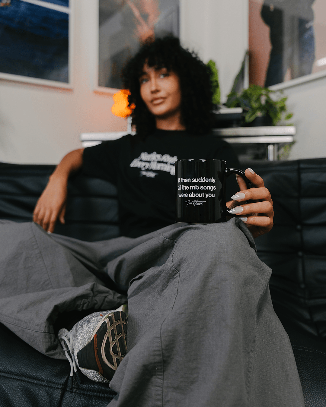 Rnb Songs Black Coffee Mug - trainofthoughtcollective