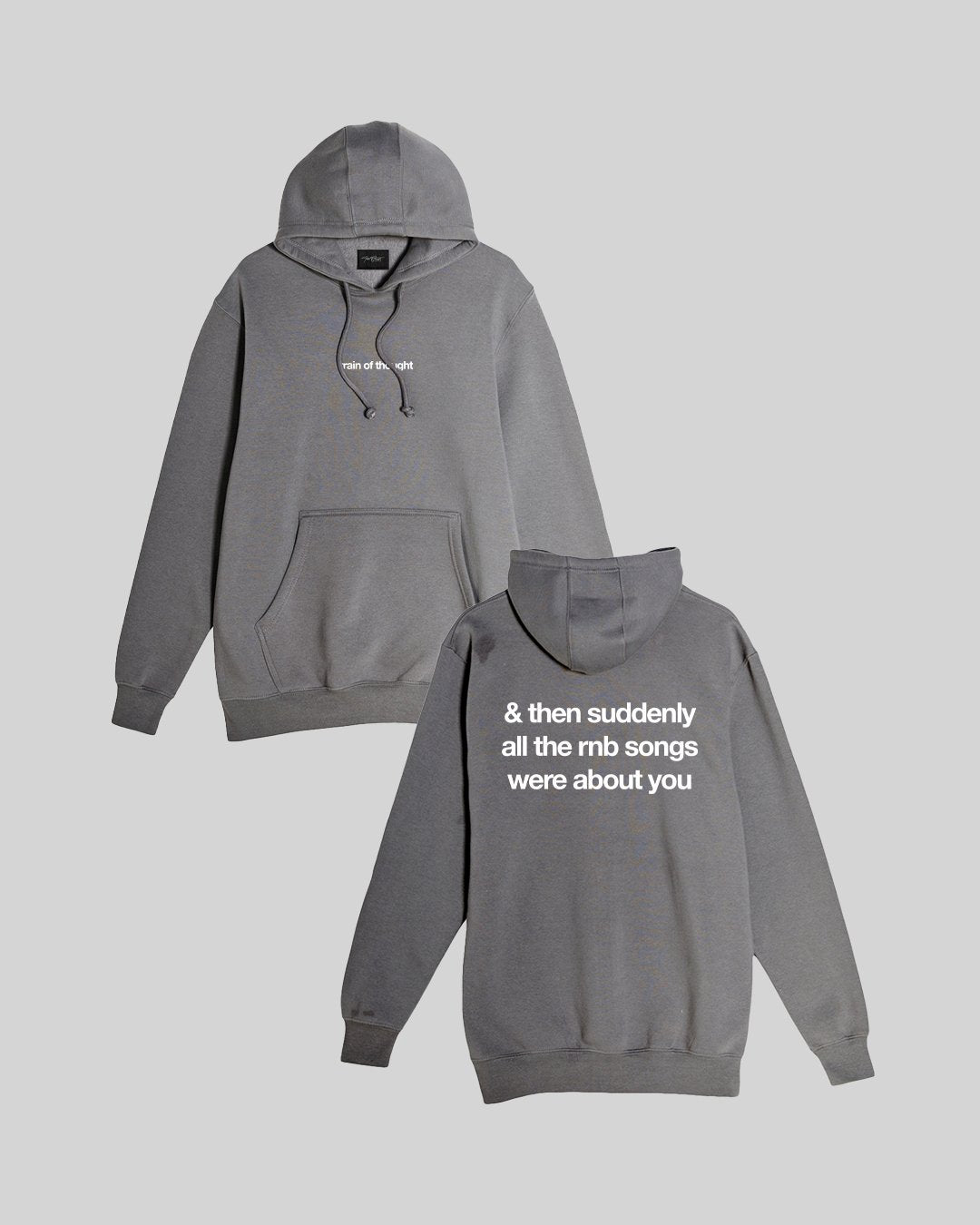 Rnb Songs Charcoal Hoodie - trainofthoughtcollective