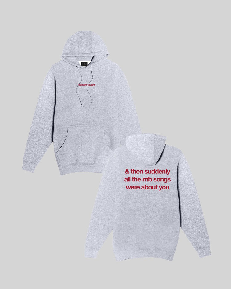 Rnb Songs Heather Grey Hoodie - trainofthoughtcollective