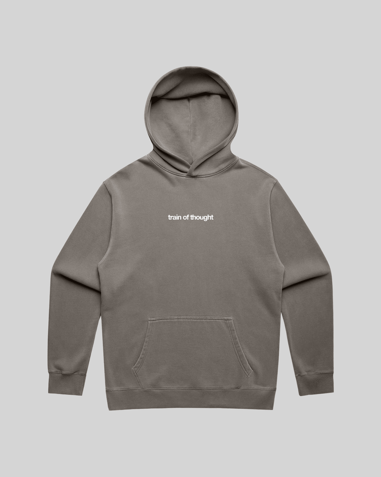 Rnb Songs Relaxed Faded Grey Hoodie - trainofthoughtcollective