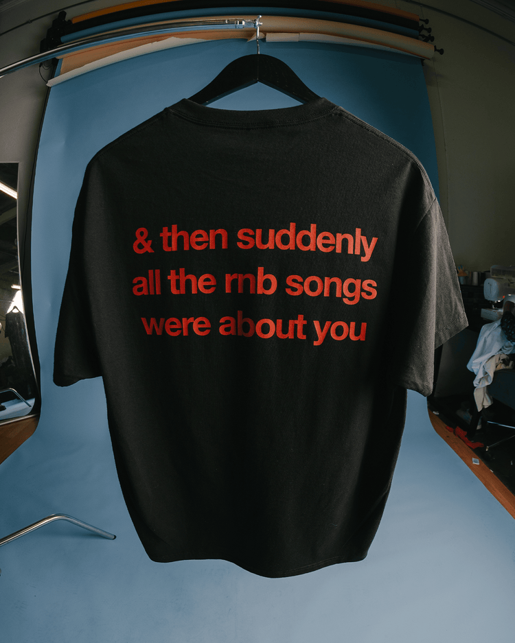 Rnb Songs V2 Black Tee - trainofthoughtcollective