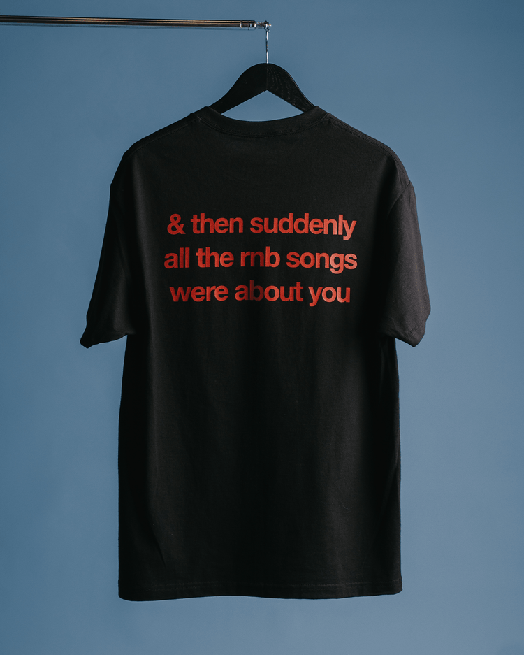 Rnb Songs V2 Black Tee - trainofthoughtcollective