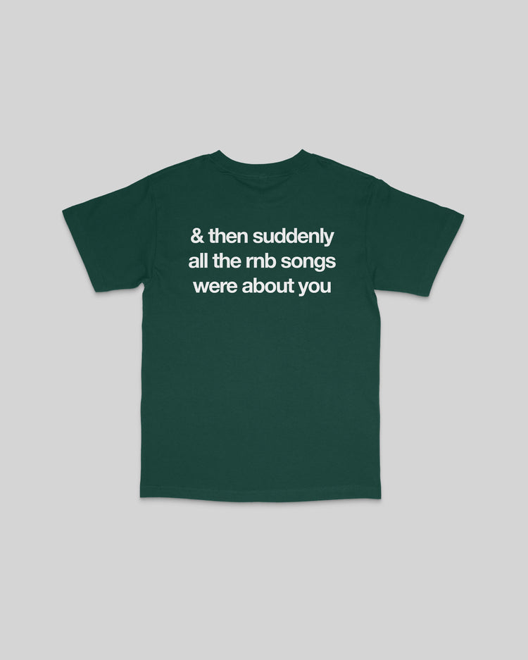 Rnb Songs V2 Green Tee - trainofthoughtcollective