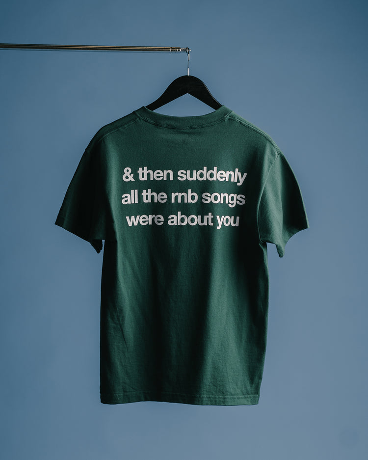 Rnb Songs V2 Green Tee - trainofthoughtcollective