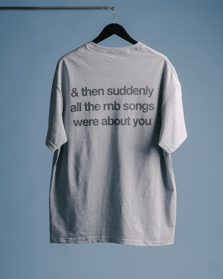 Rnb Songs V2 Grey Tee - trainofthoughtcollective