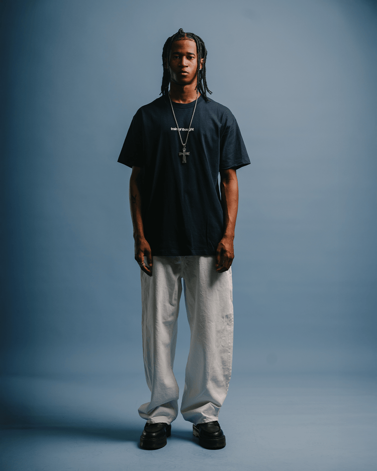 Rnb Songs V2 Navy Blue Tee - trainofthoughtcollective