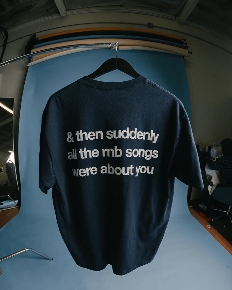Rnb Songs V2 Navy Blue Tee - trainofthoughtcollective