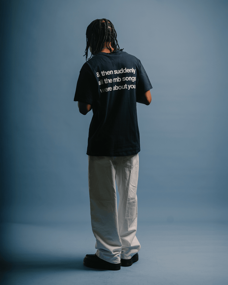 Rnb Songs V2 Navy Blue Tee - trainofthoughtcollective