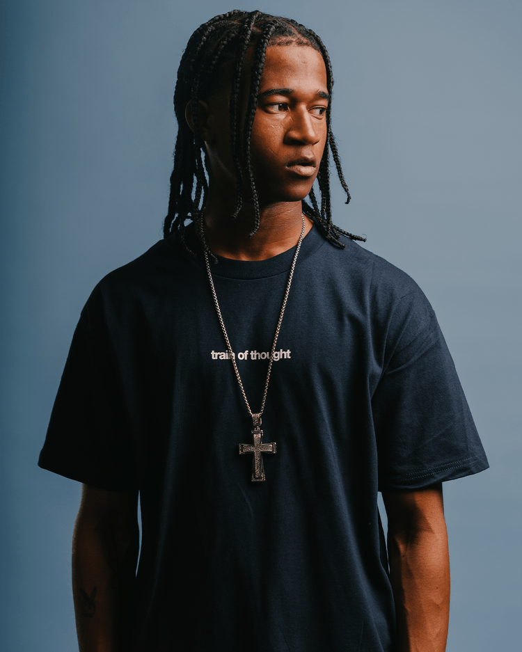 Rnb Songs V2 Navy Blue Tee - trainofthoughtcollective