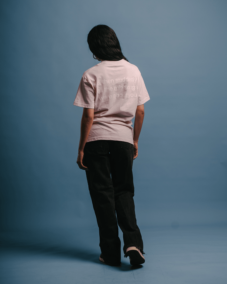 Rnb Songs V2 Pale Pink Tee - trainofthoughtcollective