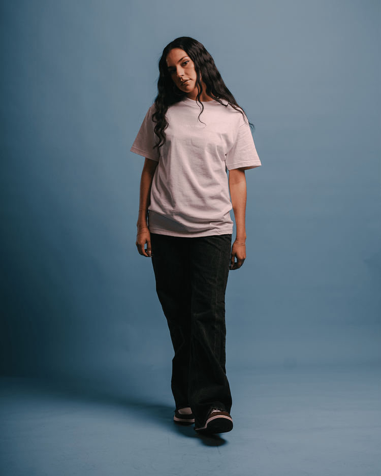 Rnb Songs V2 Pale Pink Tee - trainofthoughtcollective