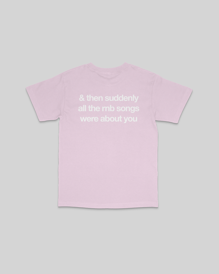 Rnb Songs V2 Pale Pink Tee - trainofthoughtcollective