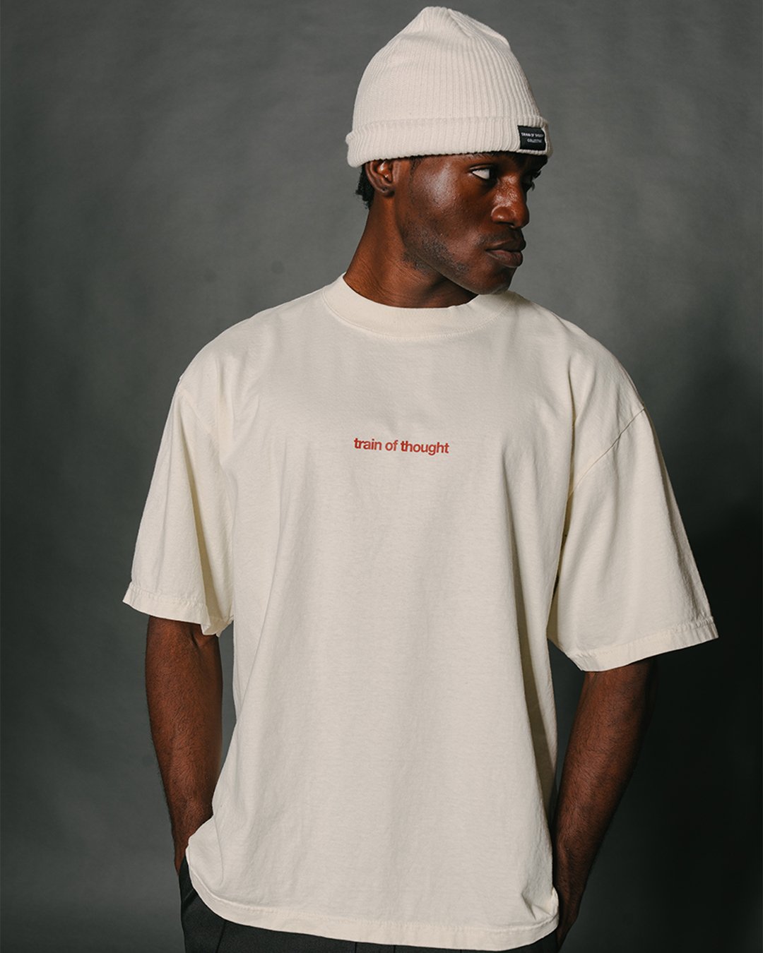 Rnb Songs V3 Oversized Cream Tee - trainofthoughtcollective