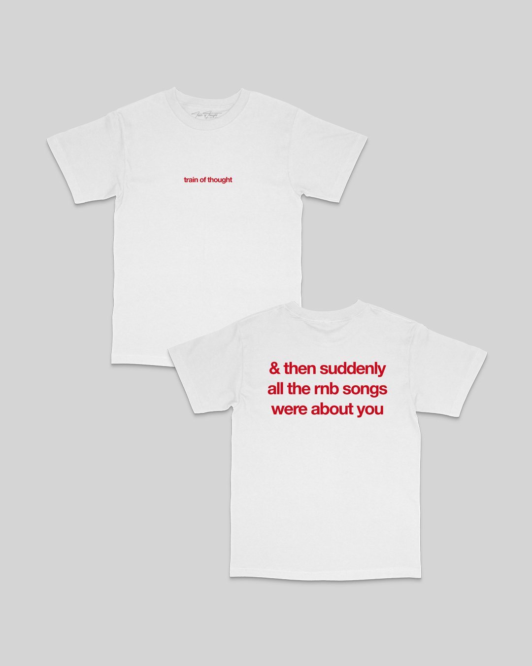 🎁 Rnb Songs White Tee (100% off) - trainofthoughtcollective