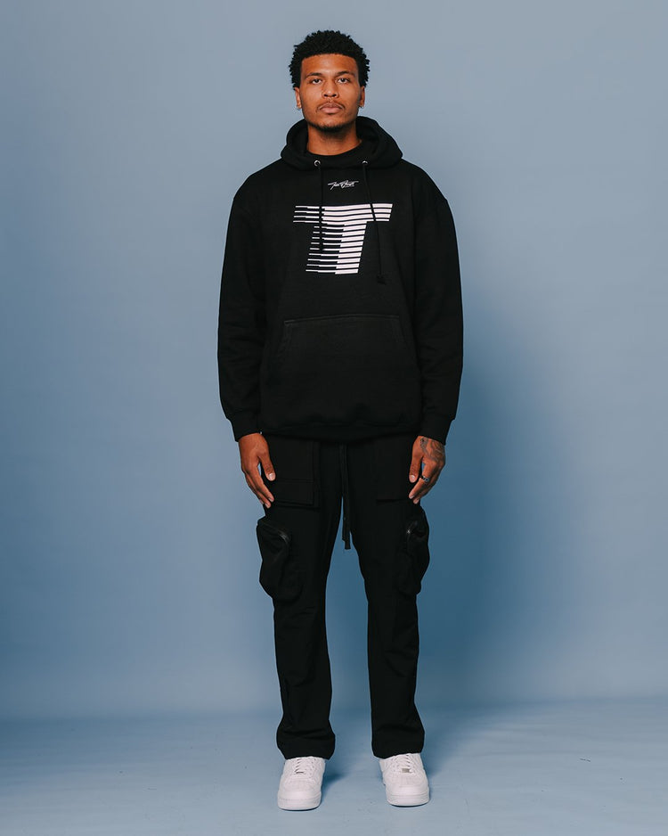 Run it Up 365 Black Hoodie - trainofthoughtcollective