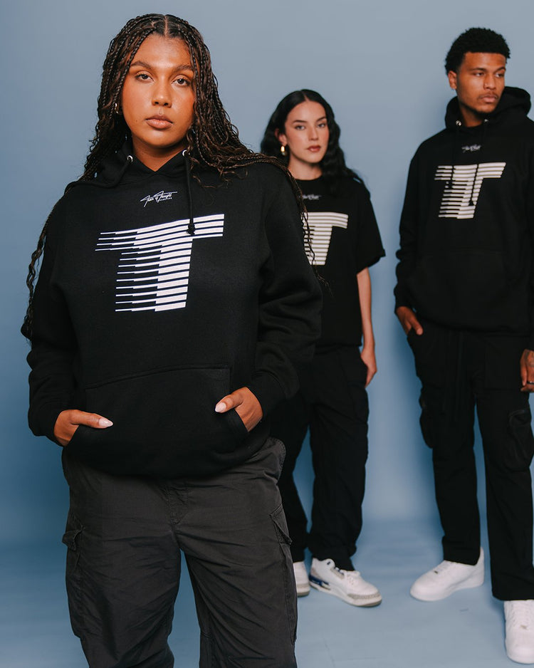 Run it Up 365 Black Hoodie - trainofthoughtcollective