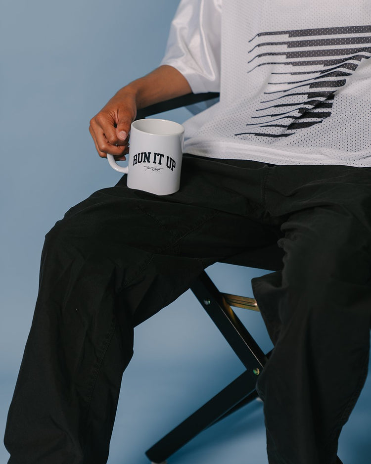 Run it Up Arch White Coffee Mug - trainofthoughtcollective