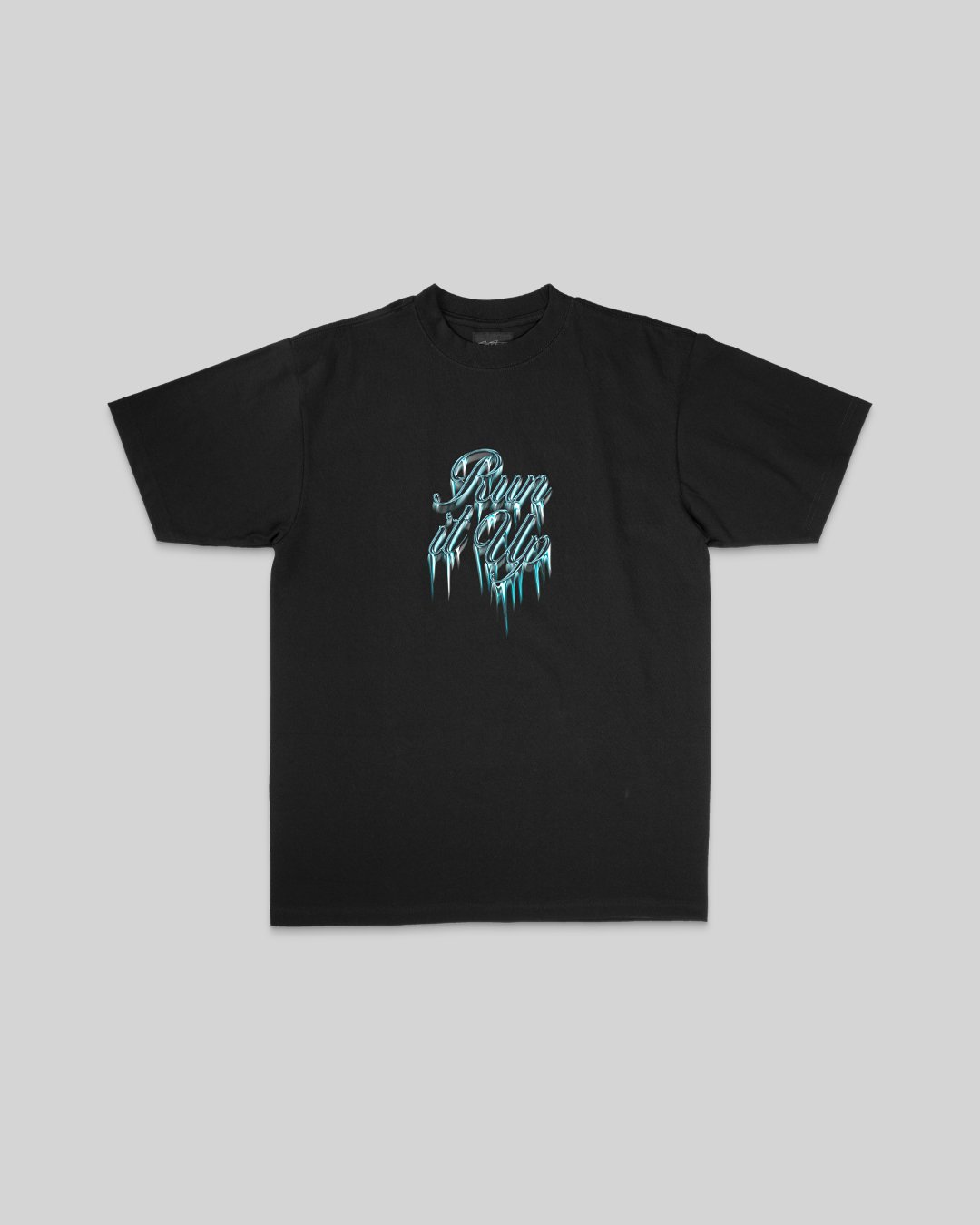 Run it Up Ice Black tee - trainofthoughtcollective