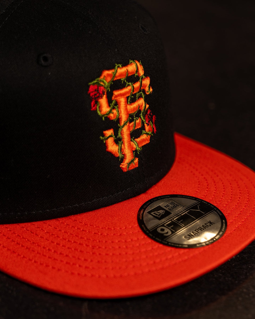 SF City Rose New Era Black/Orange Snapback - trainofthoughtcollective