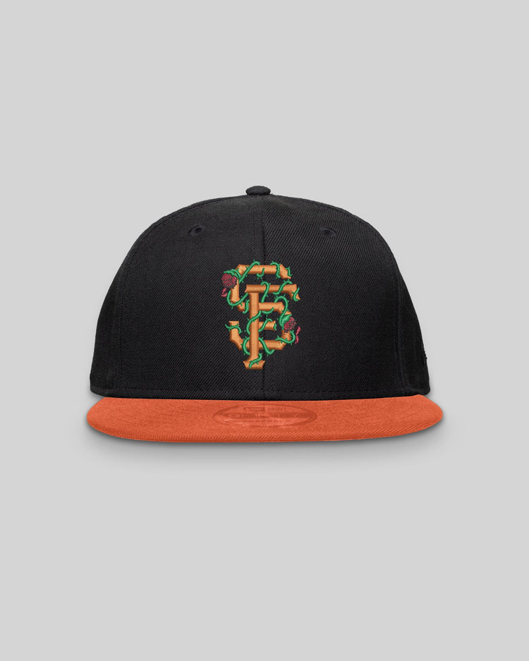 SF City Rose New Era Black/Orange Snapback - trainofthoughtcollective