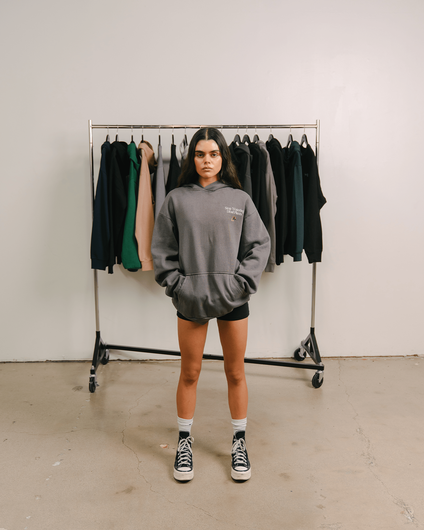 Stop Watering Dead Plants Shadow Hoodie - trainofthoughtcollective