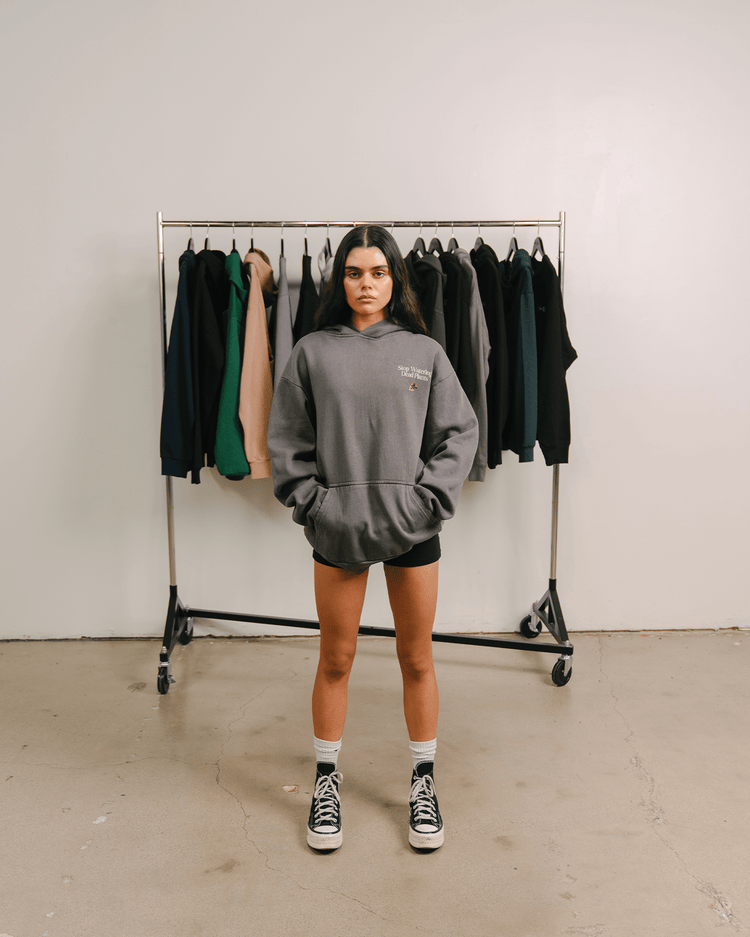 Stop Watering Dead Plants Shadow Hoodie - trainofthoughtcollective