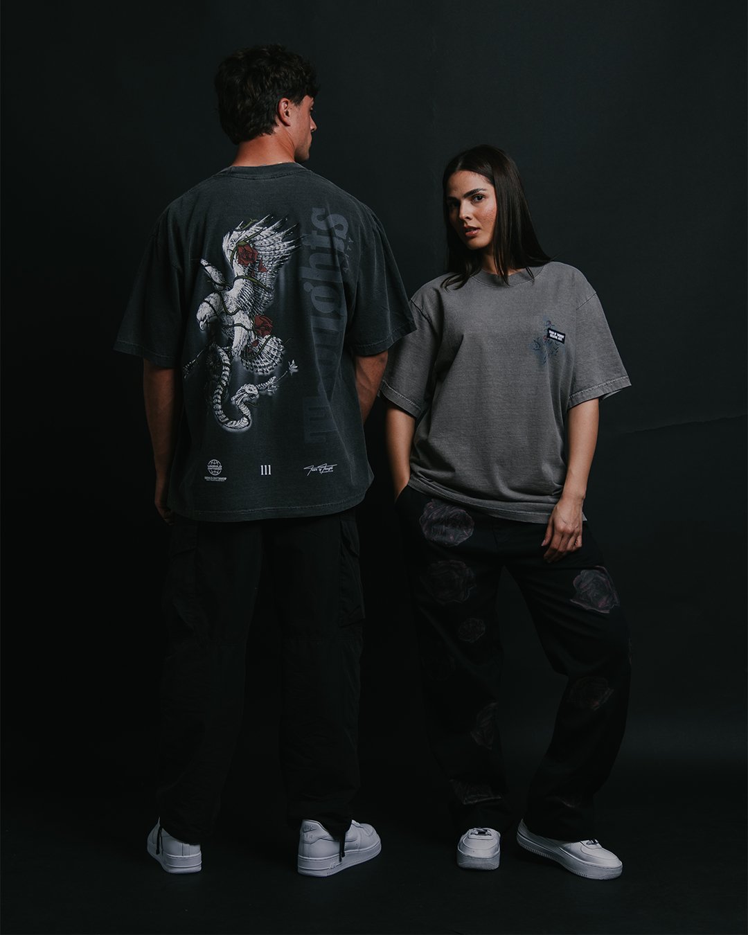 Survival of the Fittest Oversized Shadow Tee - trainofthoughtcollective