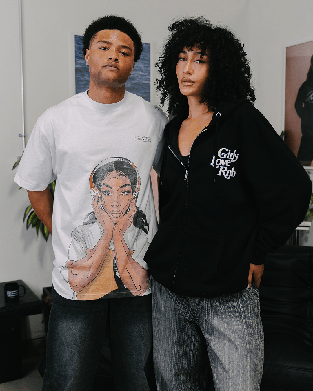 SZA Big Face White Tee - trainofthoughtcollective