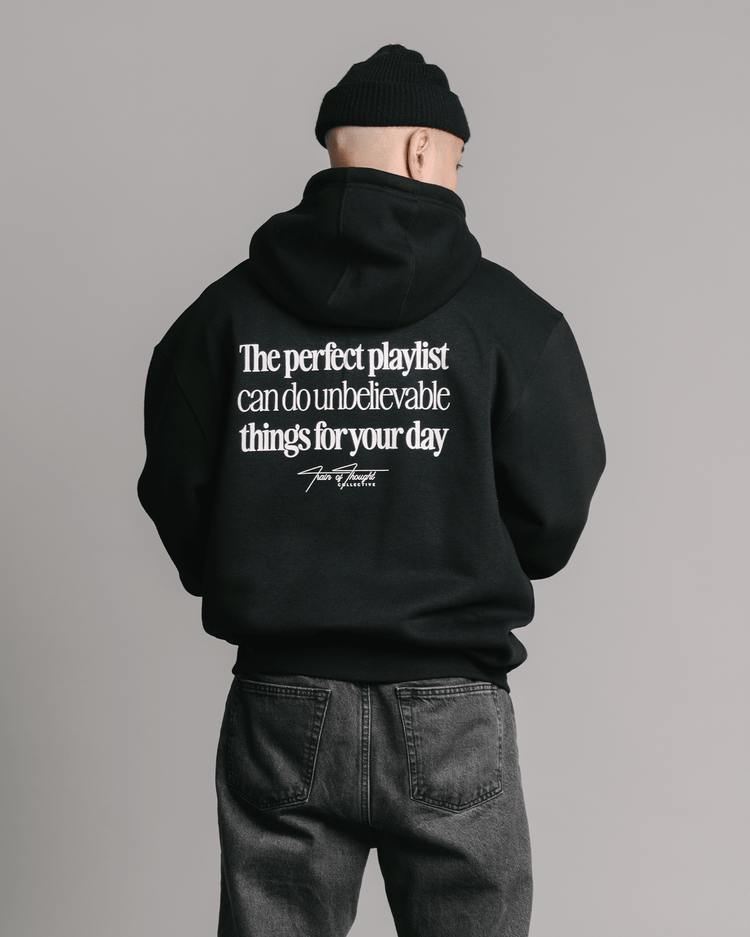 The Perfect Playlist Hoodie - trainofthoughtcollective