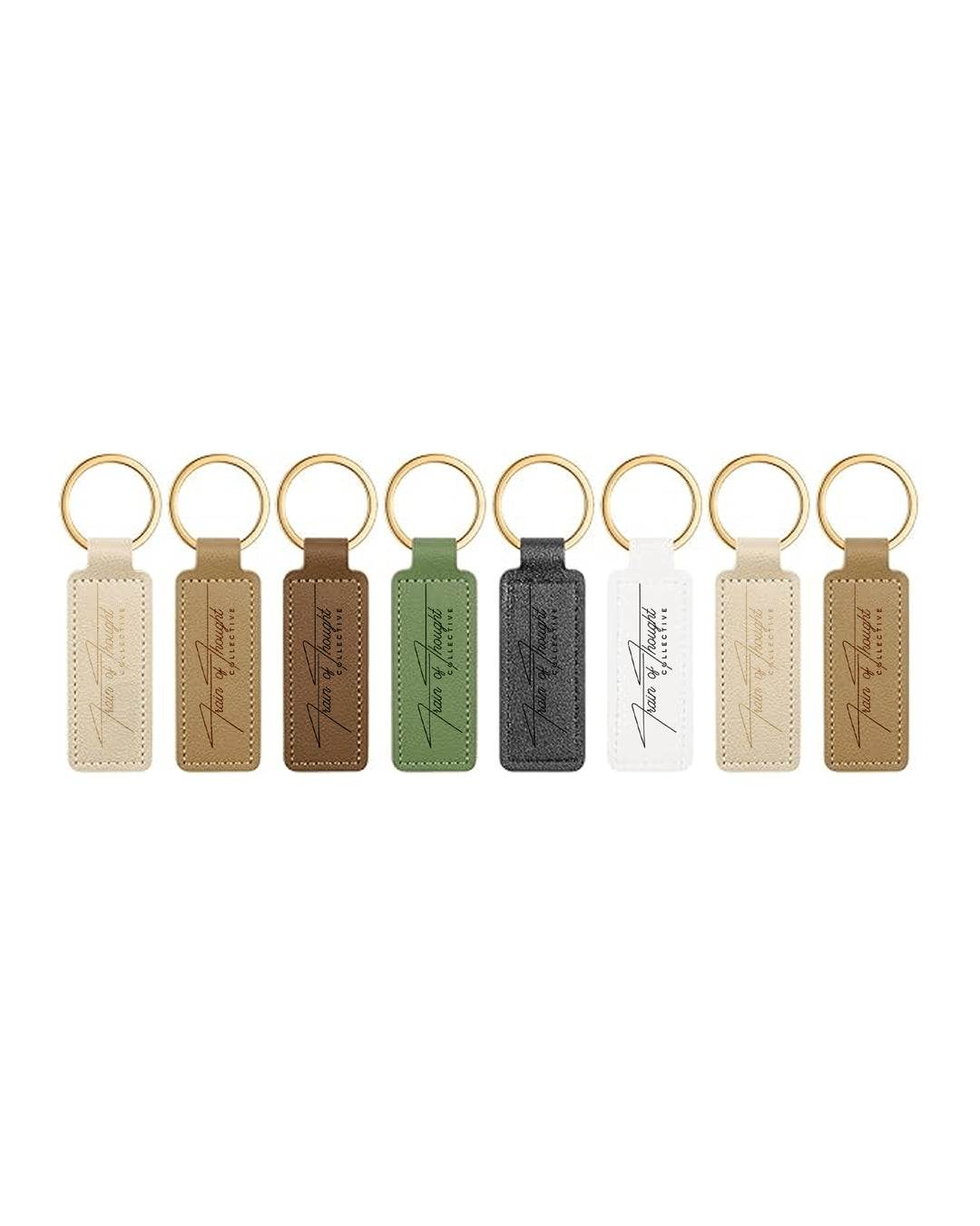 🎁 TOTC Signature Leather Keychain (100% off) - trainofthoughtcollective