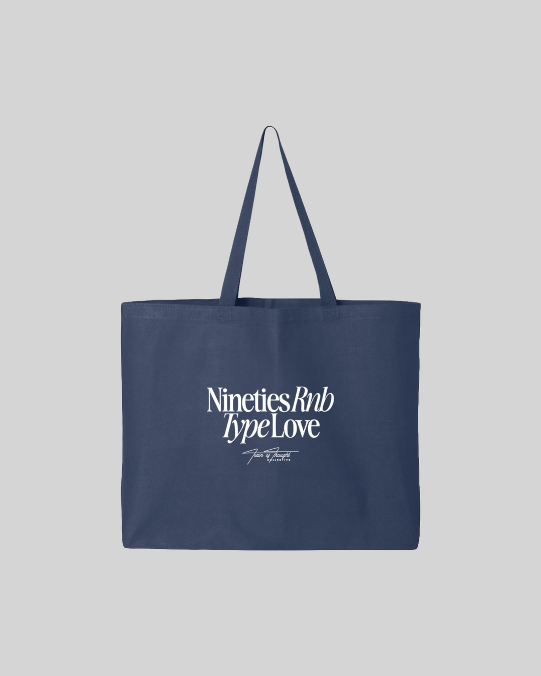 Nineties Rnb Type Love | 25L Navy Tote Bag
