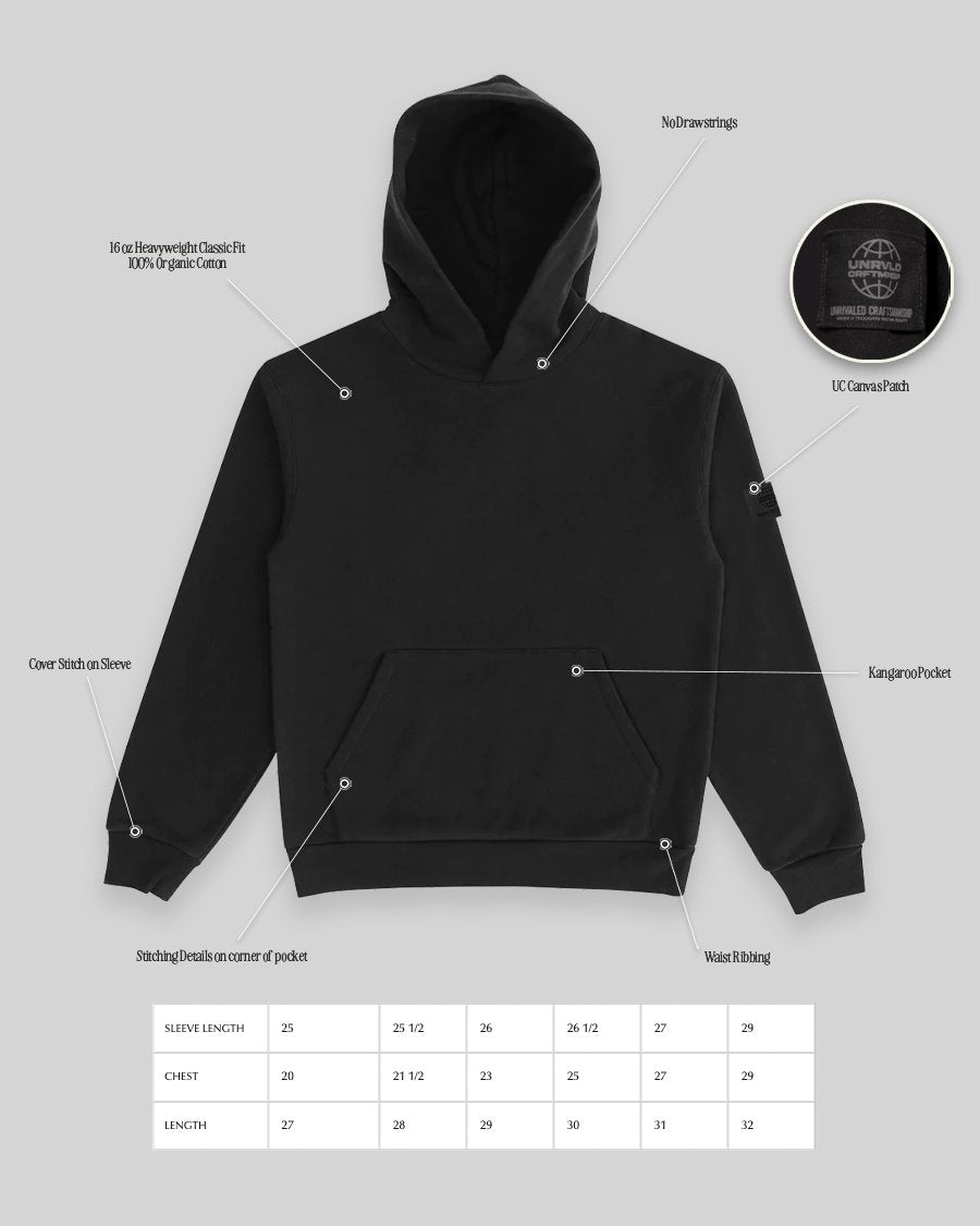 UC 16oz Black Hoodie Exclusive Release