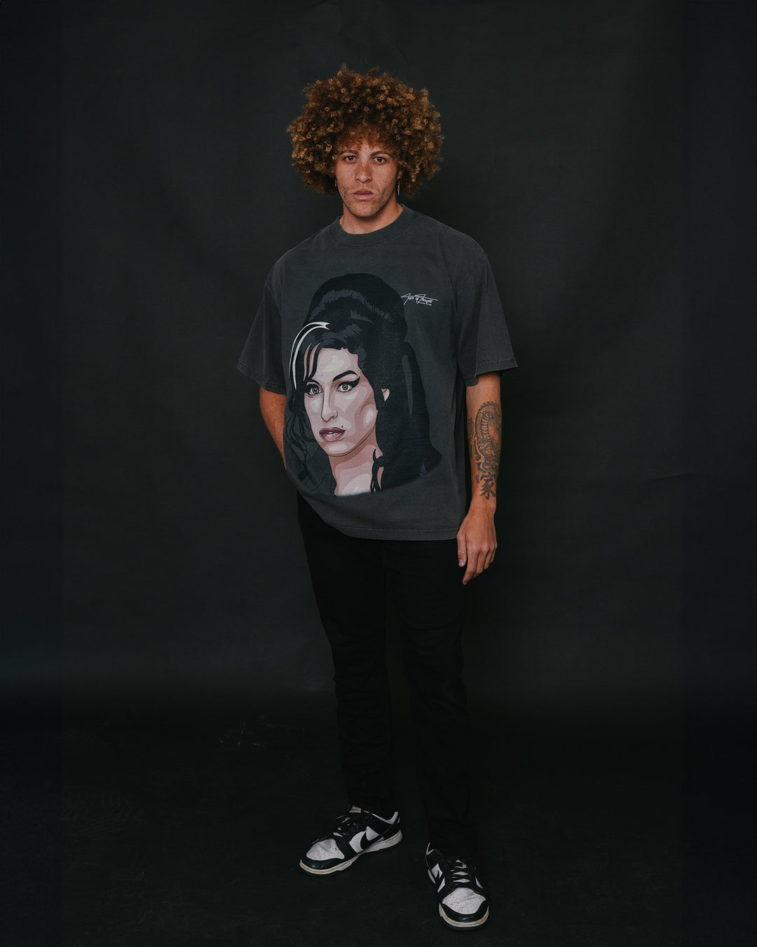 Amy Big Face Oversized Shadow Tee - trainofthoughtcollective