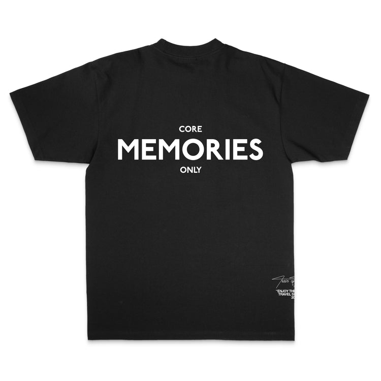 Core Memories Black Tee - trainofthoughtcollective
