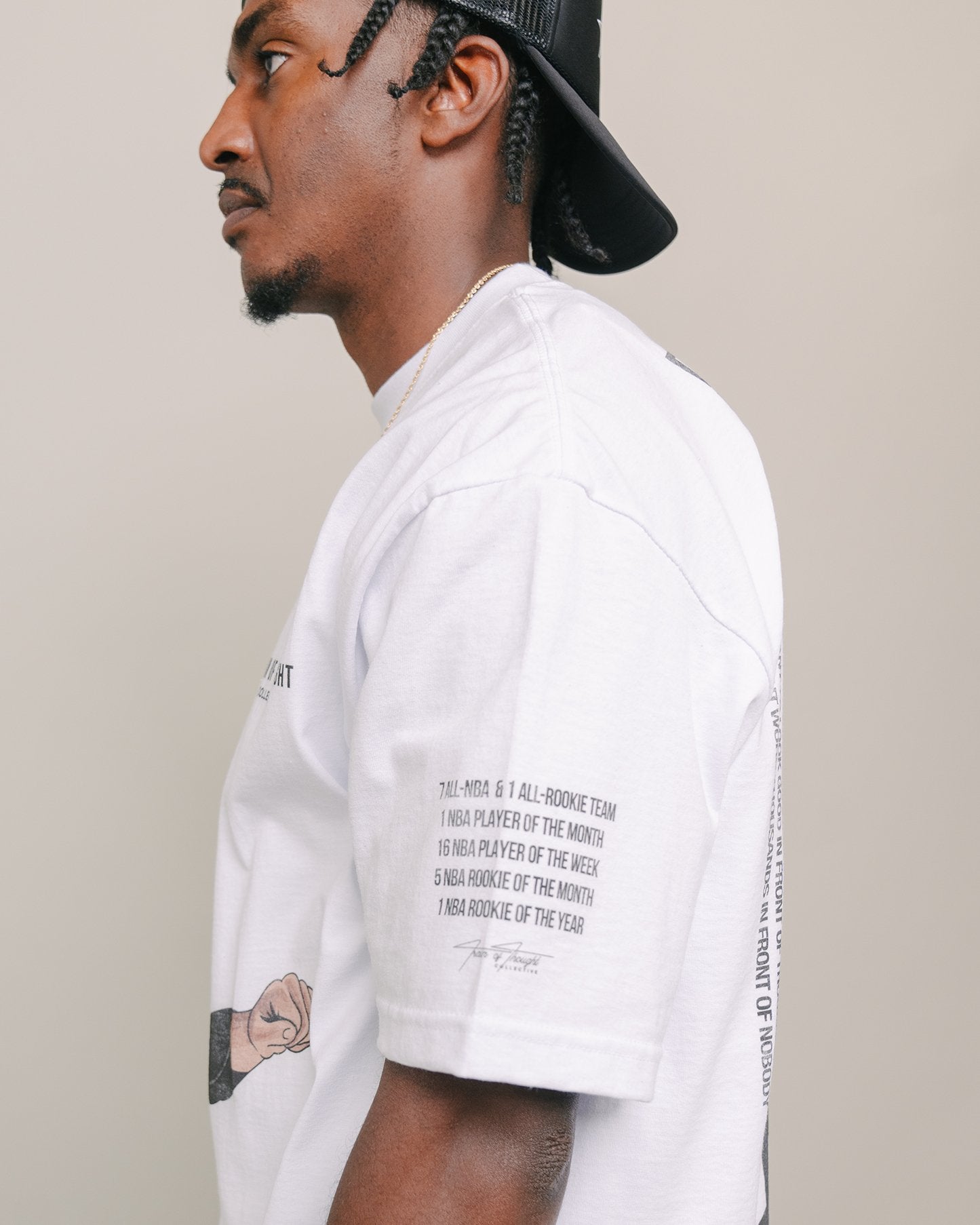 Dame Dolla White Tee *Collectors Edition* - trainofthoughtcollective