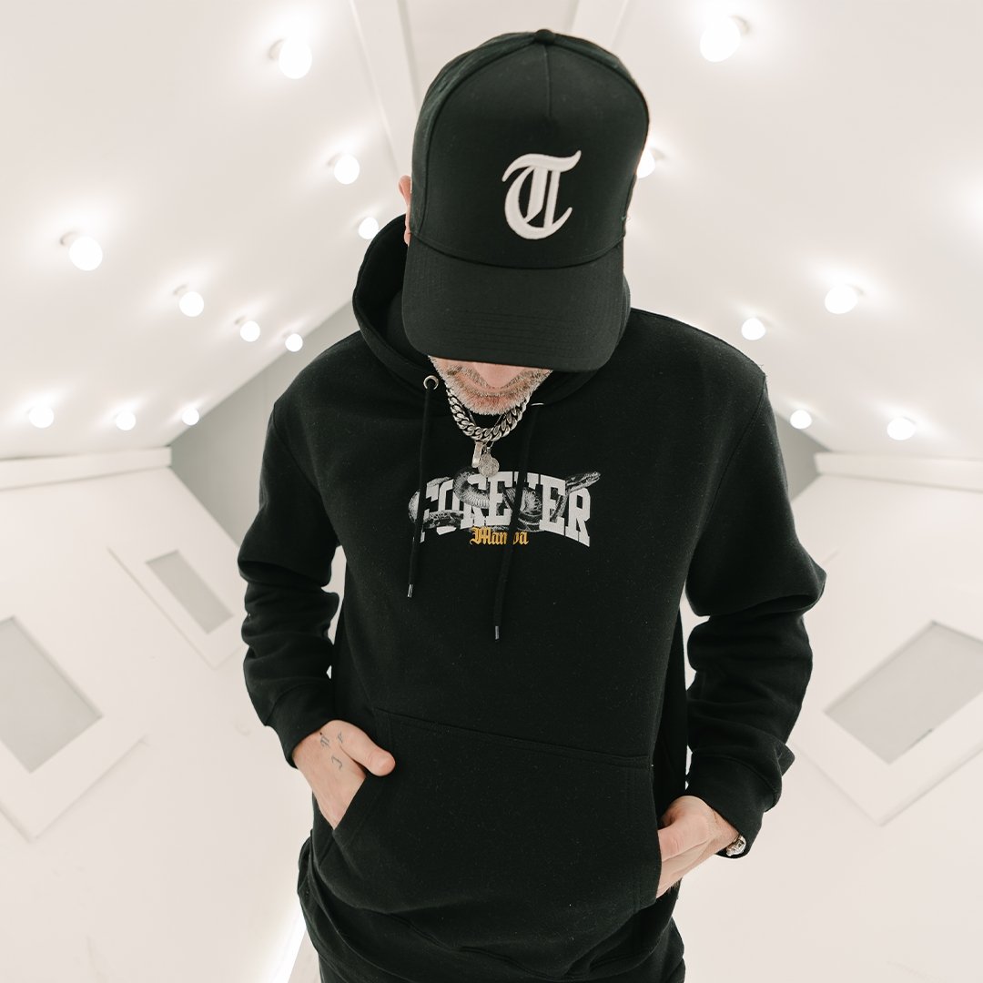 Forever Mamba Black Hoodie - trainofthoughtcollective