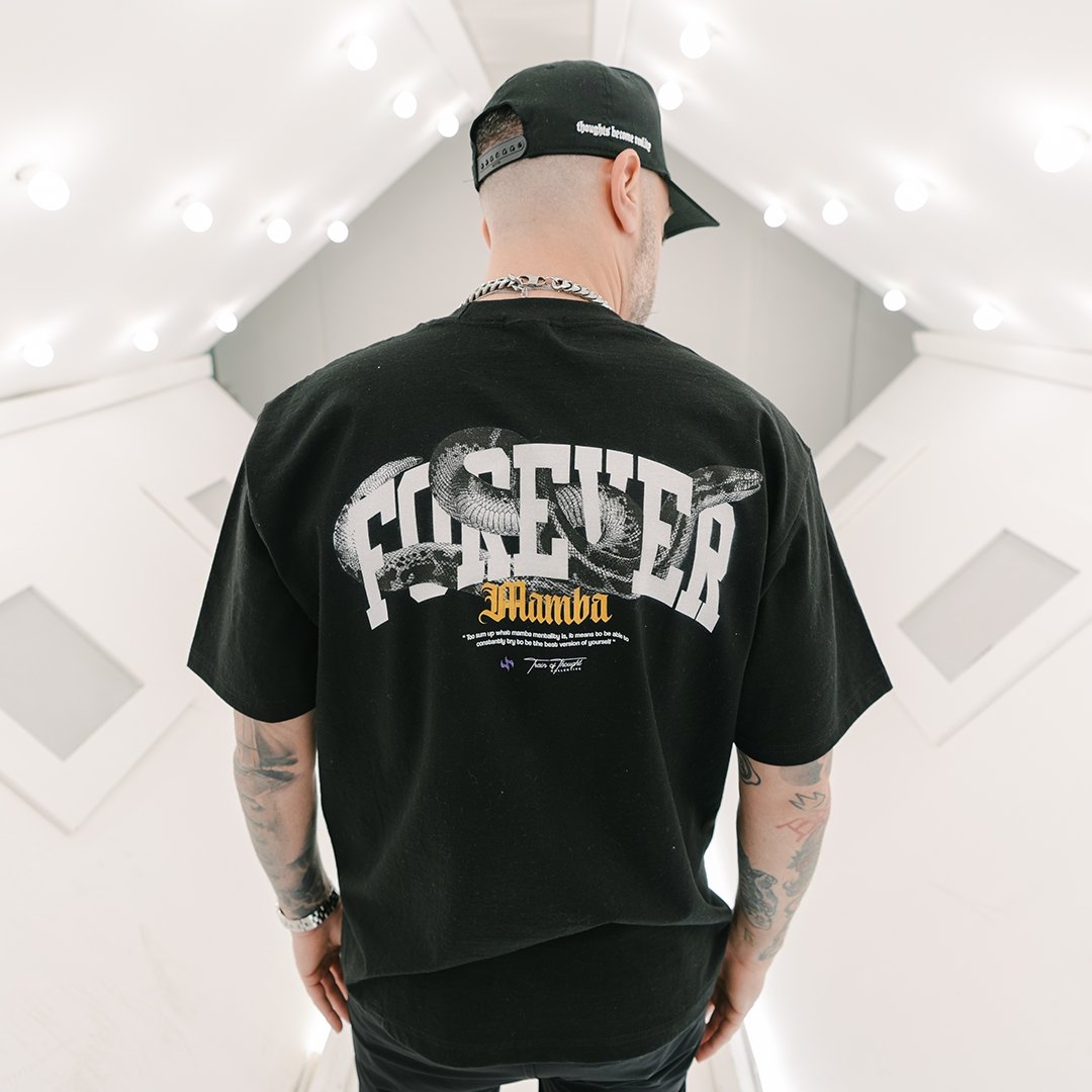 Forever Mamba Black Tee - trainofthoughtcollective