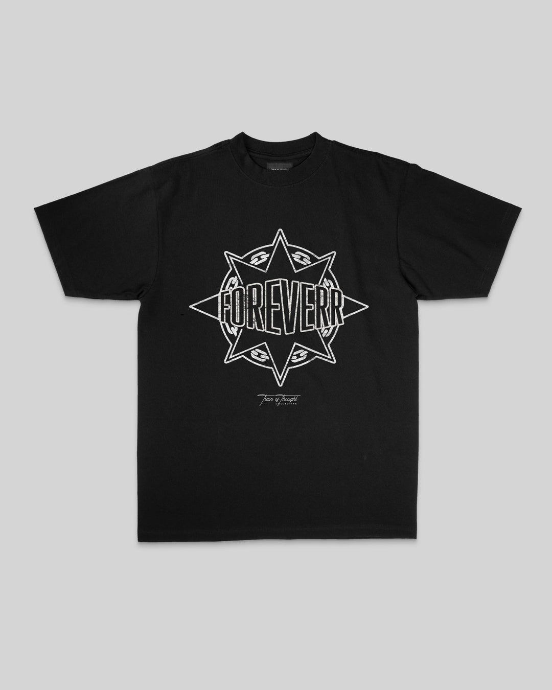 Foreverr Black Tee - trainofthoughtcollective