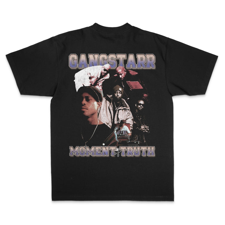 Gangstarr vs Blackstar Double Sided Rap Tee - trainofthoughtcollective