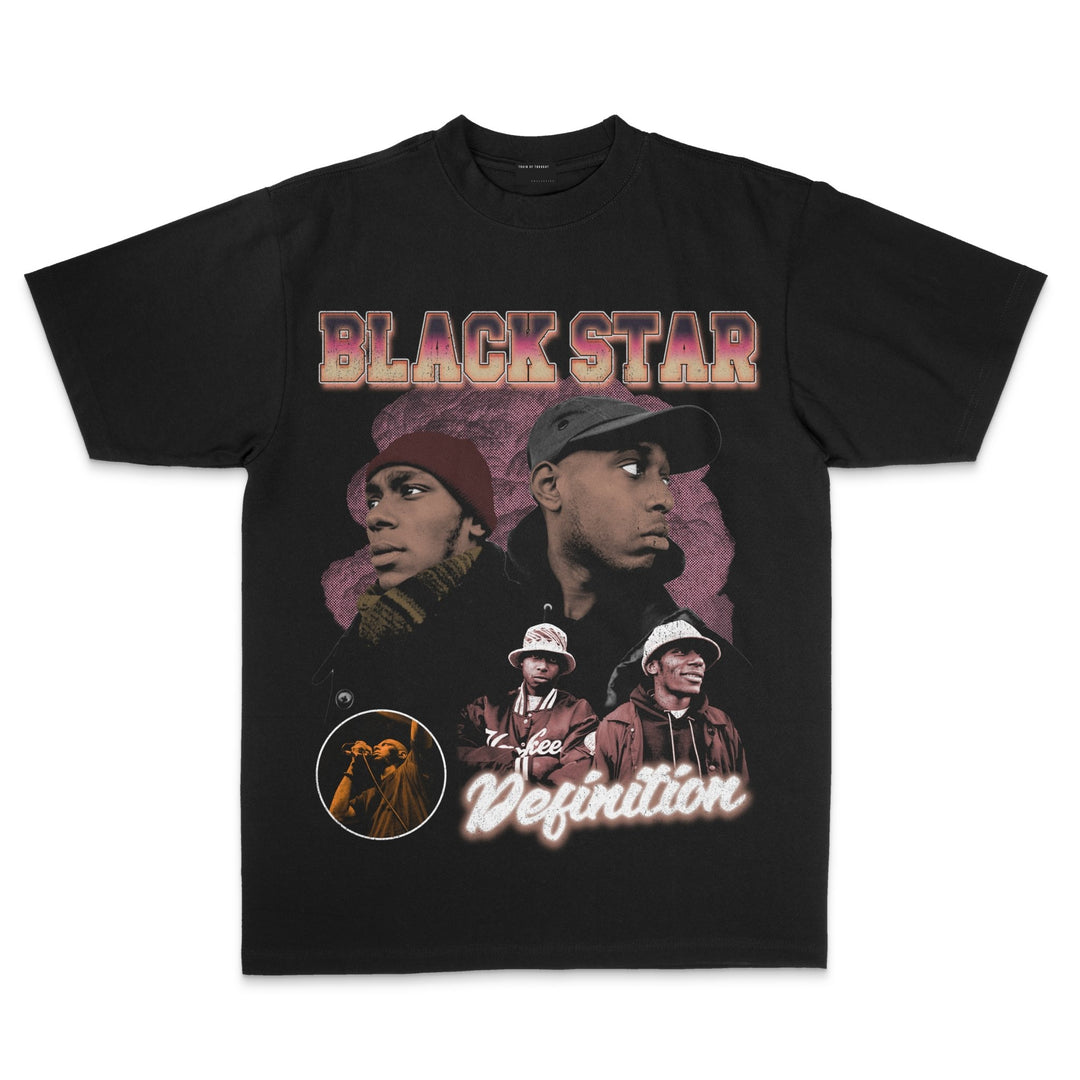 Gangstarr vs Blackstar Double Sided Rap Tee - trainofthoughtcollective