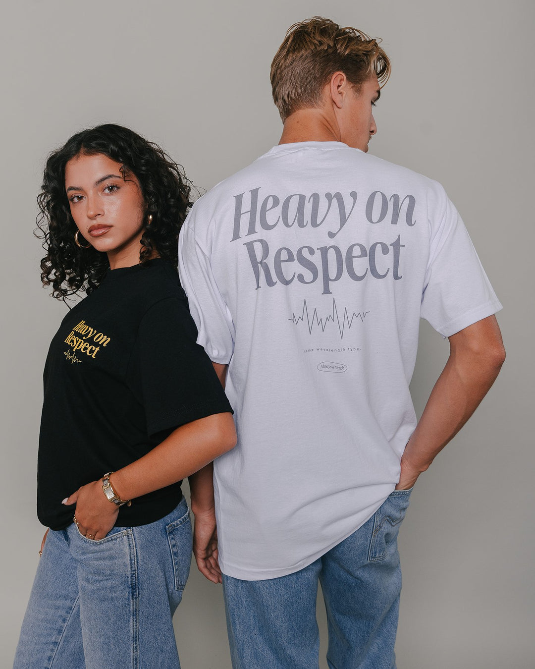 Heavy On Respect Black Tee V2 - trainofthoughtcollective