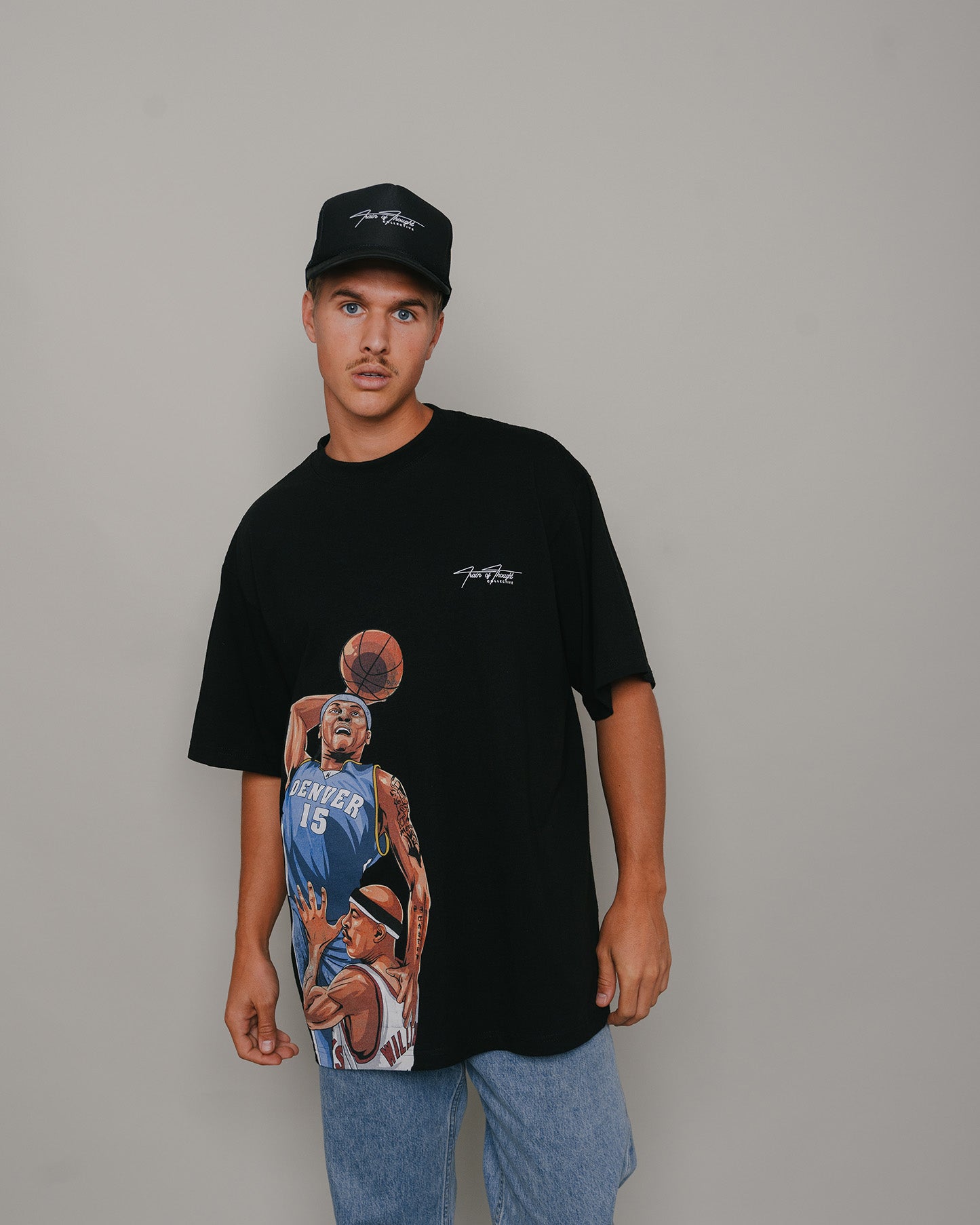 Melo Black Tee - trainofthoughtcollective