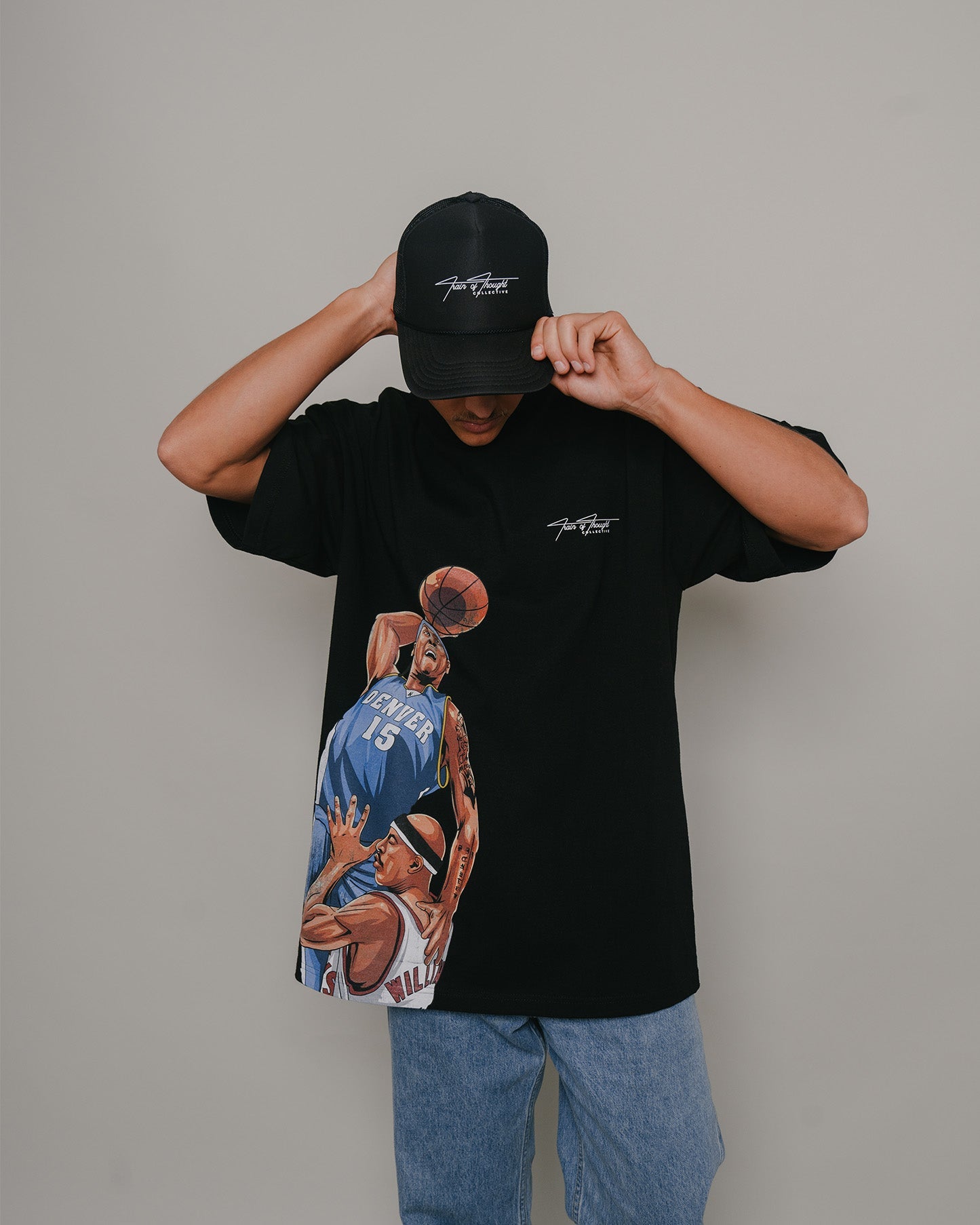 Melo Black Tee - trainofthoughtcollective