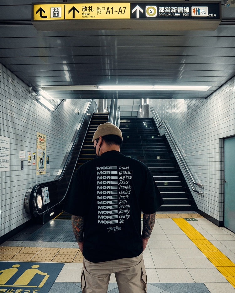 More Life Black Tee - trainofthoughtcollective