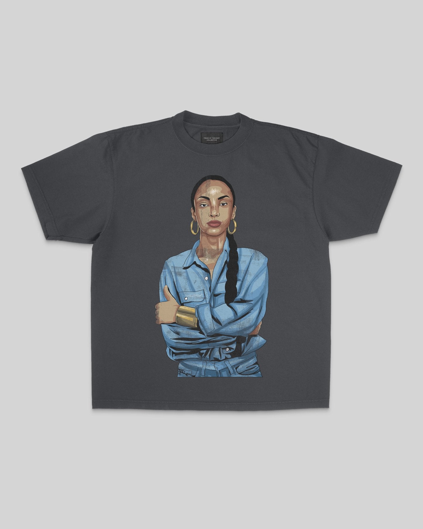 Ms. Adu Big Face | Oversized Shadow Graphic Tee