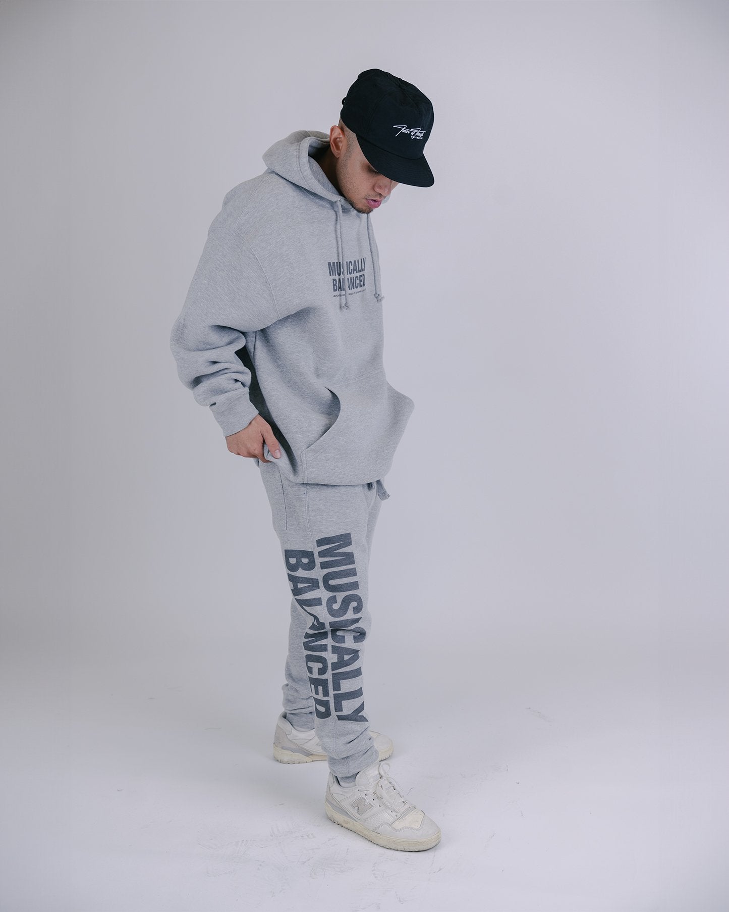 Musically Balanced Grey Sweatpants V3 - trainofthoughtcollective