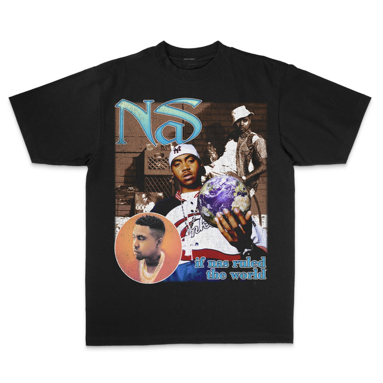 Nas vs Jay-Z Double Sided Rap Tee - trainofthoughtcollective