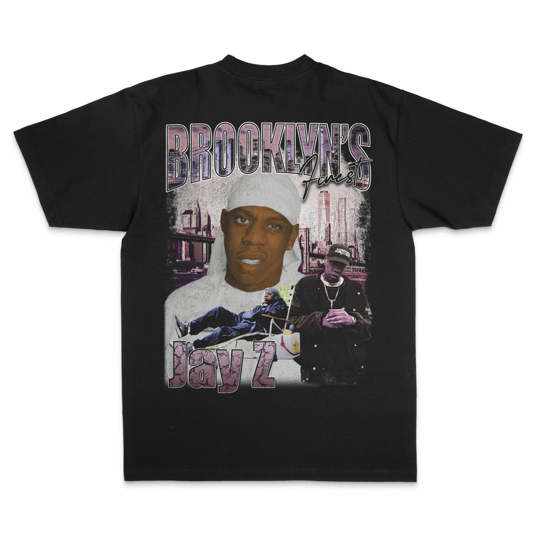 Nas vs Jay-Z Double Sided Rap Tee - trainofthoughtcollective